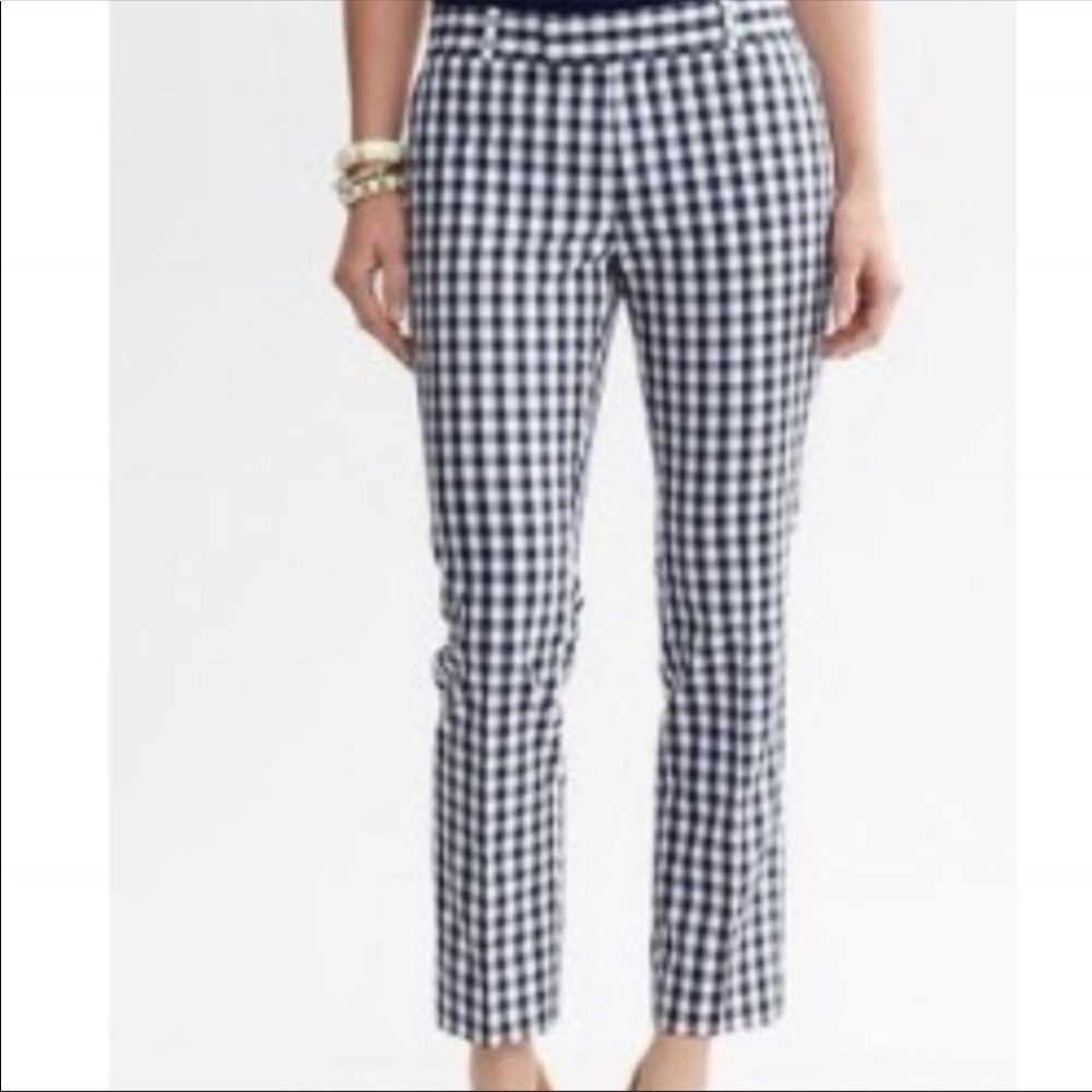 Mad men navy gingham Capri 10 - Picture 4 of 5